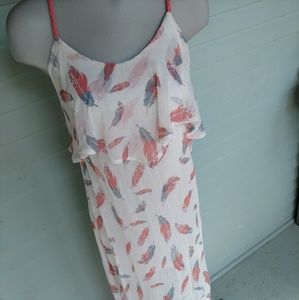 Flowy feather dress